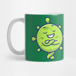 Cute virus with money cartoon 8 Mug